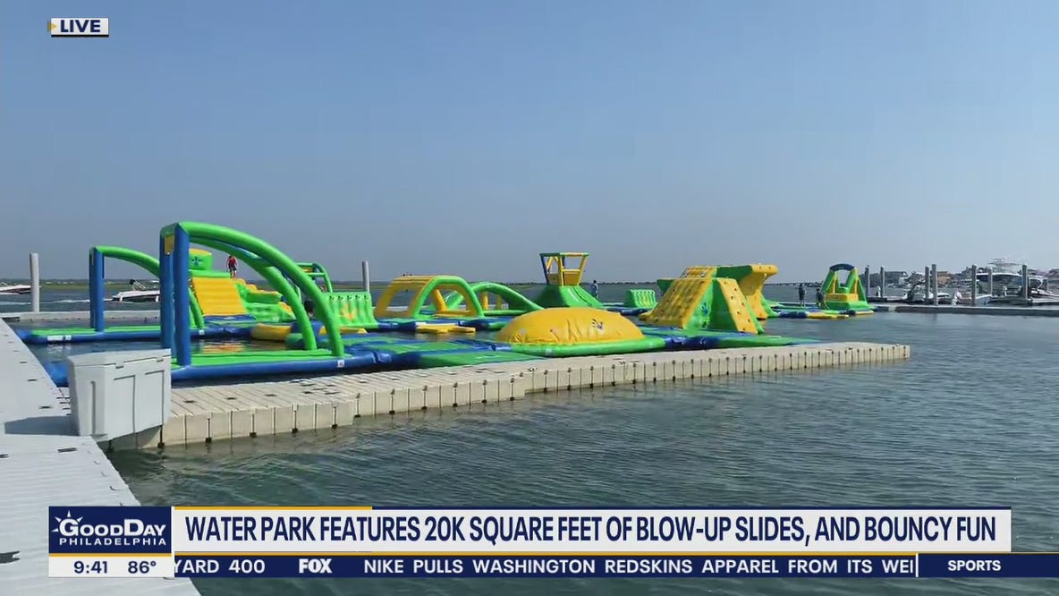 Margate inflatable water park opens Saturday